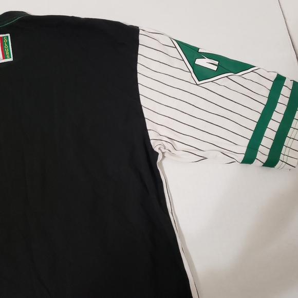 Cross Colours VINTAGE y2k short sleeve t-shirt Men's large white black green - Picture 8 of 11